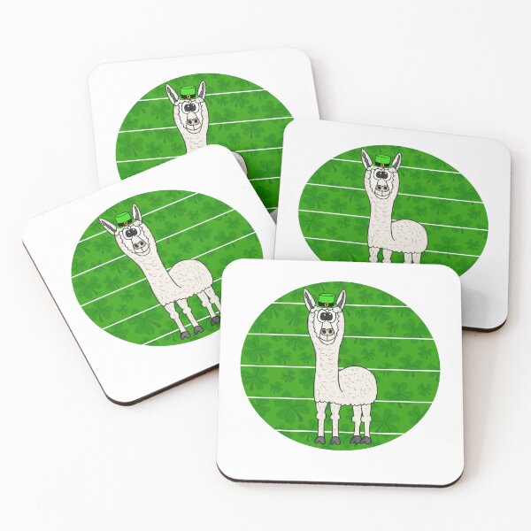 Item preview, St Patrick's Day Llama Irish Funny designed and sold by doodlerob.