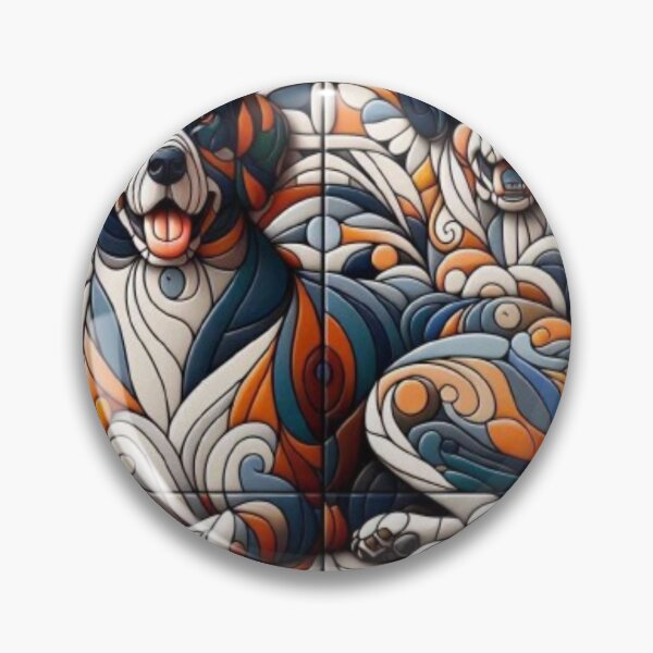 Item preview, Abstract Dog Vasarely Style image Great Design designed and sold by Creat-Des.