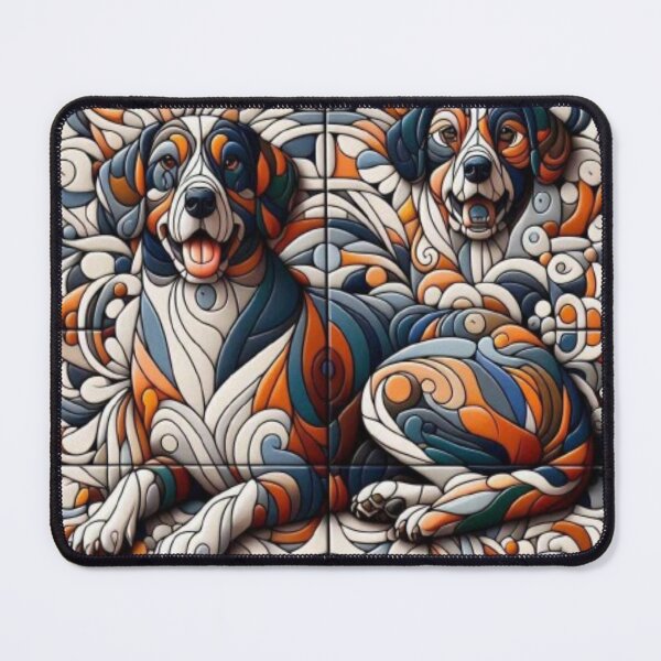 Item preview, Abstract Dog Vasarely Style image Great Design designed and sold by Creat-Des.