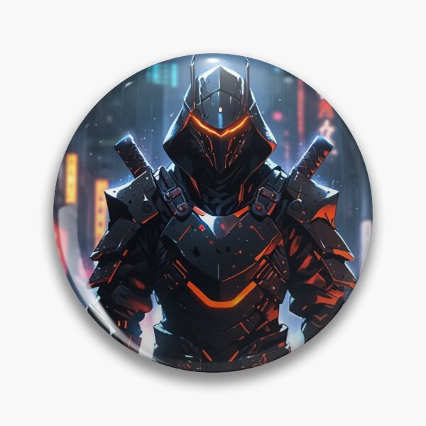 Item preview, Cyber Samurai Warrior – Neon Blade Aesthetic designed and sold by ShadowTek.