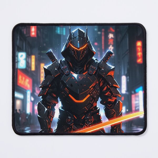 Item preview, Cyber Samurai Warrior – Neon Blade Aesthetic designed and sold by ShadowTek.