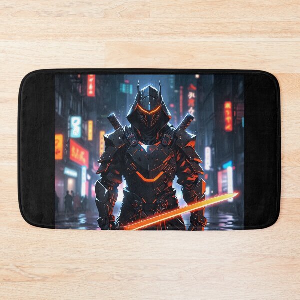 Item preview, Cyber Samurai Warrior – Neon Blade Aesthetic designed and sold by ShadowTek.