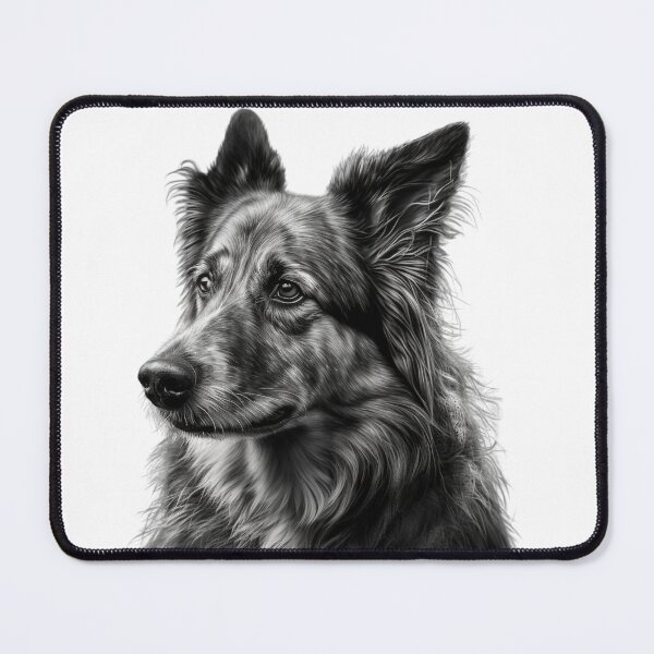 Item preview, Charcoal Style Mongrel Dog designed and sold by lascositasdetri.