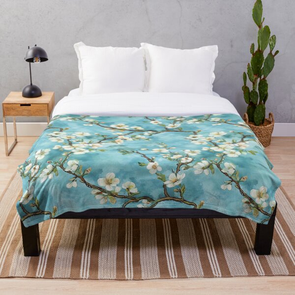 Item preview, Almond Blossom Watercolor Seamless Pattern designed and sold by PapuruDesigns.