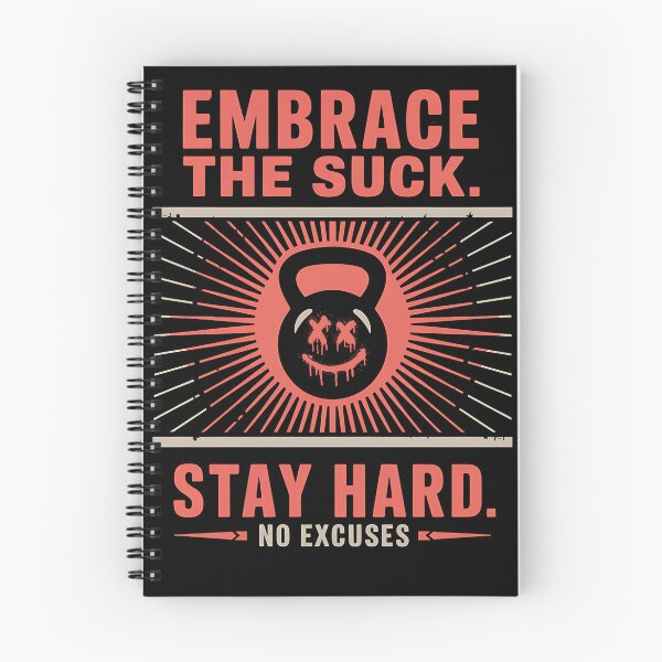 Item preview, Embrace the Suck – Stay Hard, No Excuses Motivational Design designed and sold by FocusedPatterns.