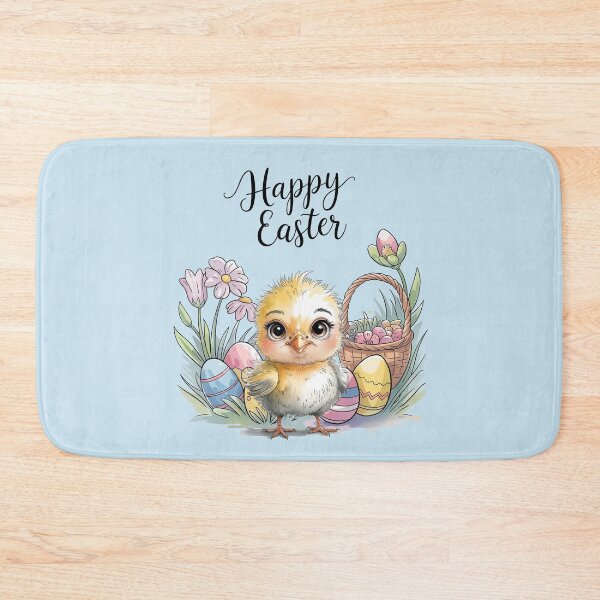 Item preview, Easter Chicken with Basket and Eggs designed and sold by WikaKowalczyk.