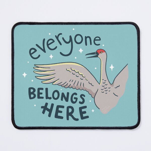 Item preview, Everyone belongs here Sandhill crane designed and sold by katienielandart.