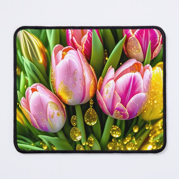 Item preview, Beautiful tulips with golden accents designed and sold by MarionsArt.