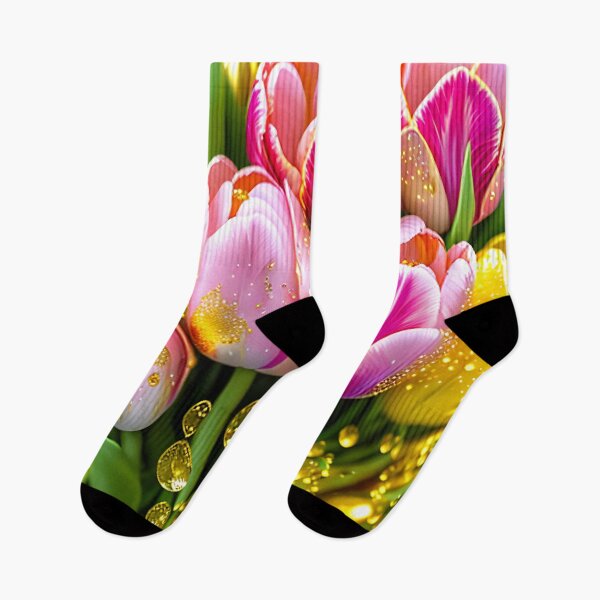 Item preview, Beautiful tulips with golden accents  designed and sold by MarionsArt.