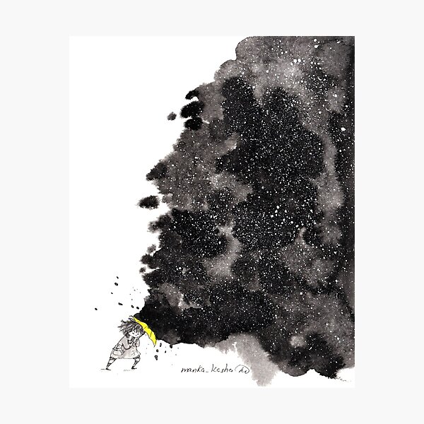 Aperçu de l'œuvre Un parapluie jaune créée et vendue par MankaKasha.