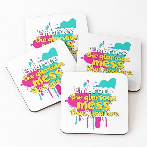 Item preview, Embrace the Glorious Mess Sticker Bold Artistic Expression for Creative Souls designed and sold by zoughlal.