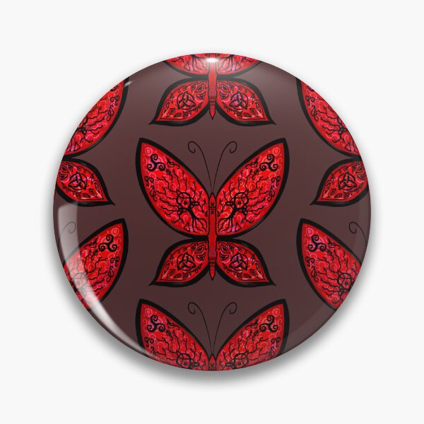 Item preview, Red butterfly with Celtic pattern designed and sold by DymirART.