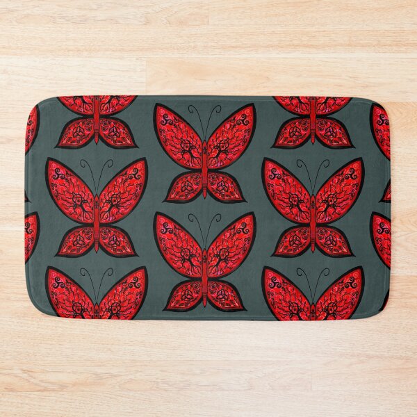 Item preview, Red butterfly with Celtic pattern designed and sold by DymirART.