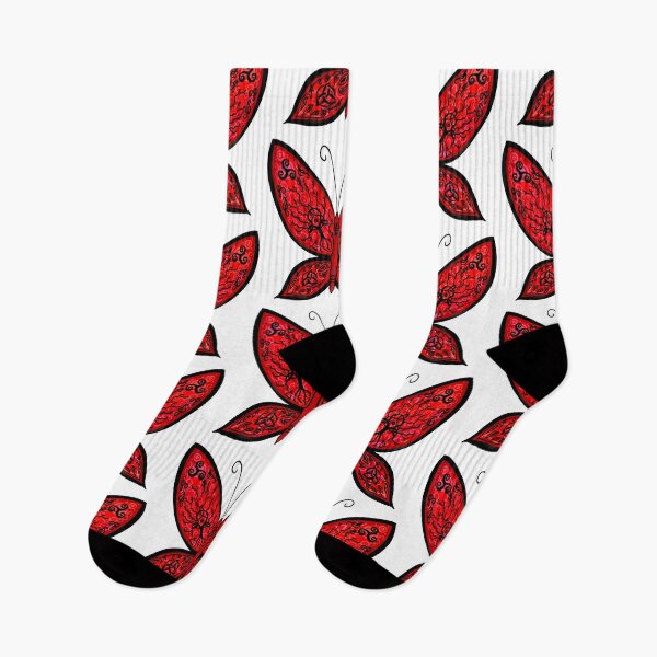 Item preview, Red butterfly with Celtic pattern designed and sold by DymirART.