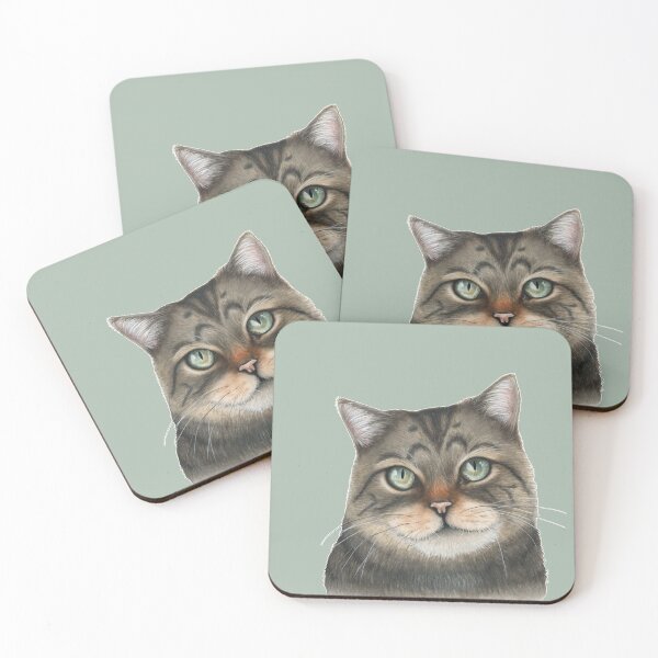 Item preview, Cat portrait – Friends not Food designed and sold by Laura Hartleif.
