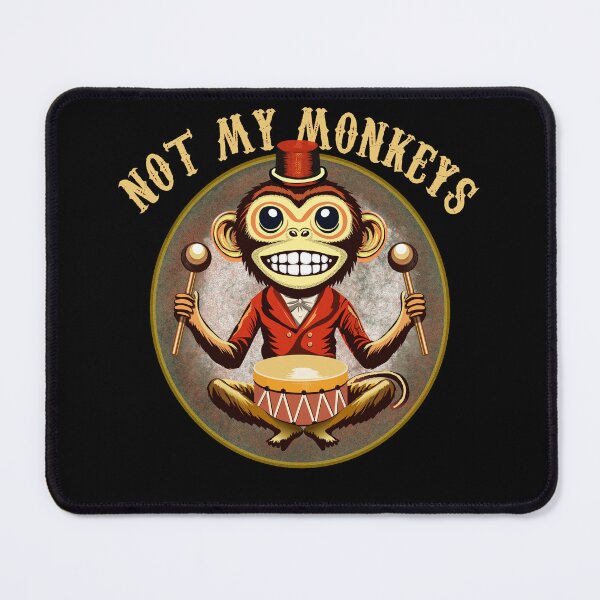 Item preview, Not my circus, not my monkey: Drumming Monkey Toy designed and sold by krisevansart.