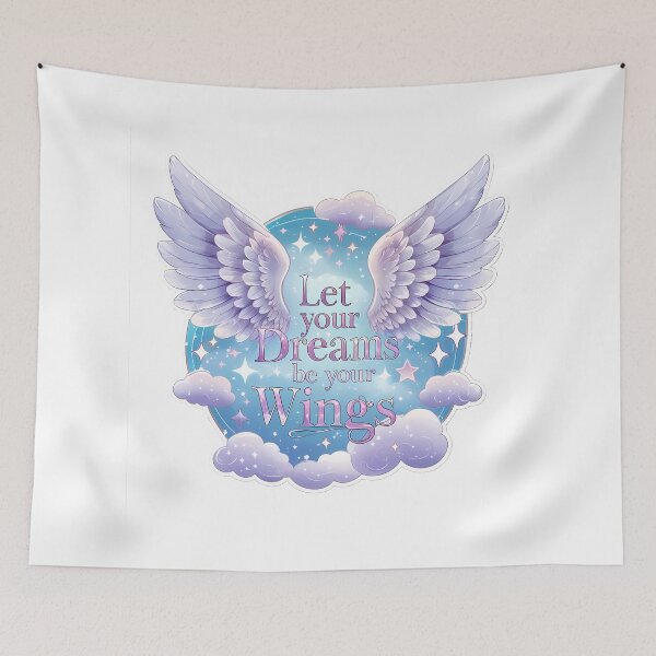 Item preview, Let Your Dreams Be Your Wings Sticker Celestial Inspirational  designed and sold by zoughlal.