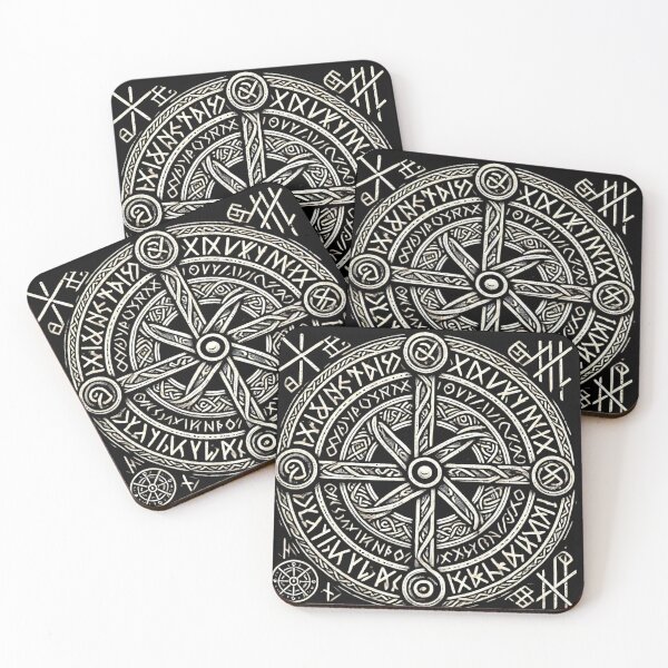 Item preview, Vegvisir & Aegishjalmur – Viking Symbol of Protection and Guidance designed and sold by RavenRunes.