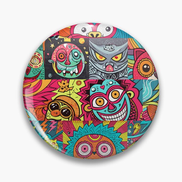 Item preview, Psychedelic Graffiti Monsters, Straight from the Urban Street - Eat 'Em Up! designed and sold by markmm9.