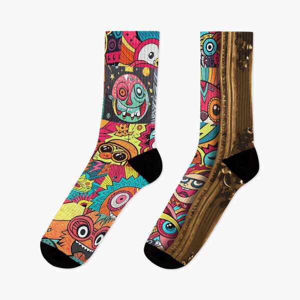 Item preview, Psychedelic Graffiti Monsters, Straight from the Urban Street - Eat 'Em Up! designed and sold by markmm9.