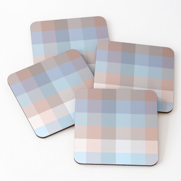 Item preview, Desert Varnish Plaid Blue and Adobe Red designed and sold by Art in My Loft.