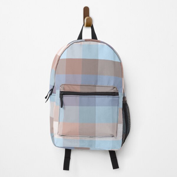 Item preview, Desert Varnish Plaid Blue and Adobe Red designed and sold by Art in My Loft.