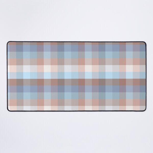 Item preview, Desert Varnish Plaid Blue and Adobe Red designed and sold by Art in My Loft.