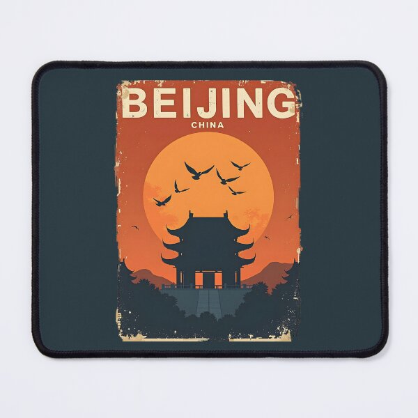 Item preview, A Vintage Travel Illustration of Beijing - China designed and sold by GoodOldVintage.
