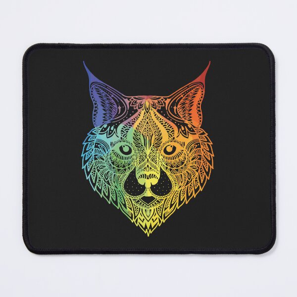 Item preview, geometric Mandala Cat Art designed and sold by freeArt10.