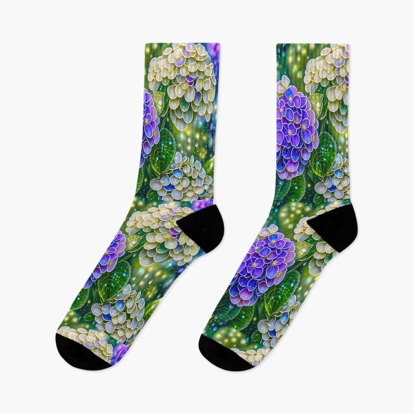 Item preview, Beautiful blue hydrangea with glitter effect designed and sold by MarionsArt.