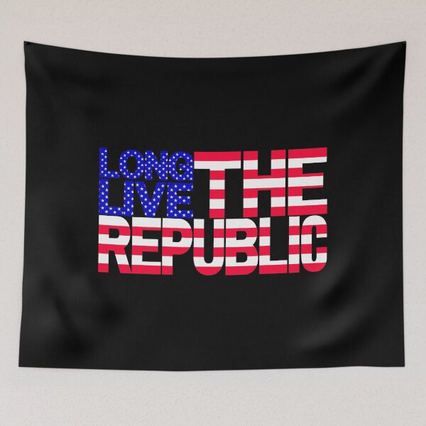 Item preview, Long Live The Republic US Flag Design designed and sold by Zeemazoo.