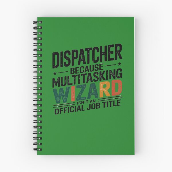 Item preview, Dispatcher Multitasking Wizard, distressed vintage style designed and sold by MadCatPrints.