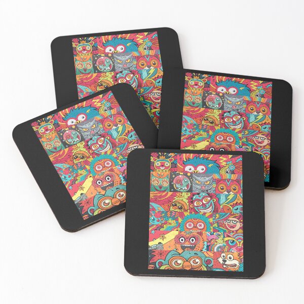 Item preview, Version 3 (no frame around): Psychedelic Graffiti Monsters, Straight from the Urban Street - Eat 'Em Up! designed and sold by markmm9.