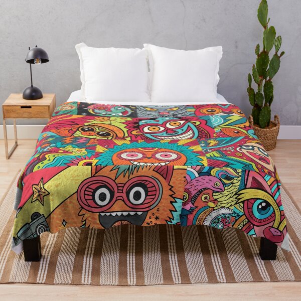 Item preview, Version 3 (no frame around): Psychedelic Graffiti Monsters, Straight from the Urban Street - Eat 'Em Up! designed and sold by markmm9.