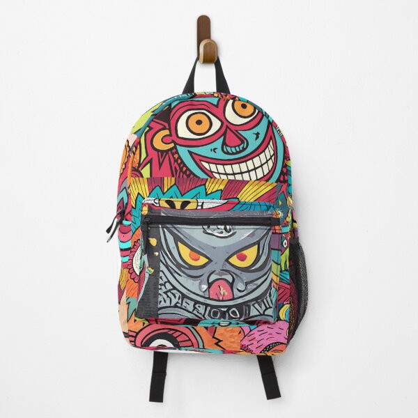 Item preview, Version 3 (no frame around): Psychedelic Graffiti Monsters, Straight from the Urban Street - Eat 'Em Up! designed and sold by markmm9.