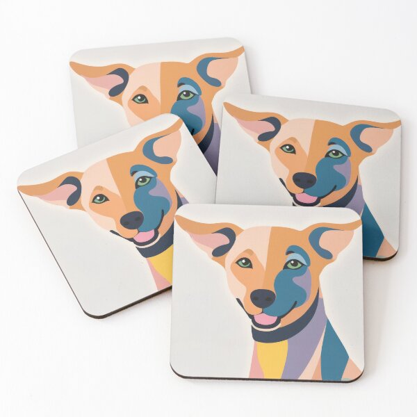Item preview, Azawakh dog portrait, abstract art dog  designed and sold by ArtSE46.