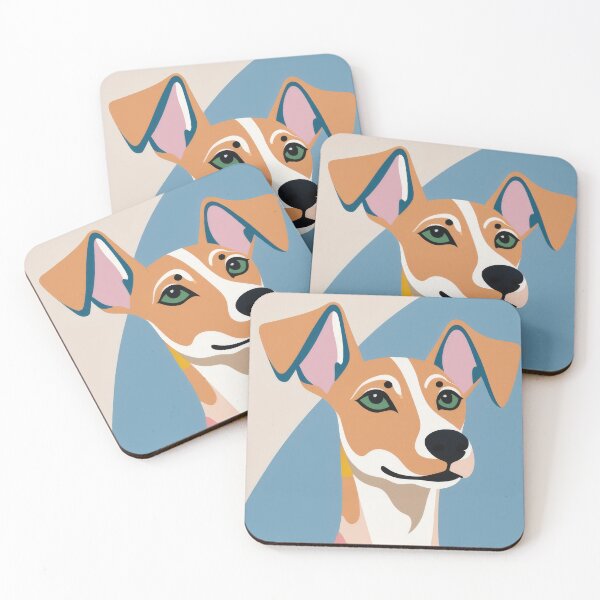 Item preview, Azawakh dog portrait, abstract art dog  designed and sold by ArtSE46.