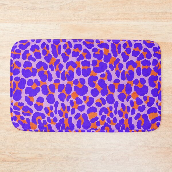 Item preview, Wild at Heart. Leopard print. Statement. Big cat print. Purple and orange designed and sold by Sandra Brezina.