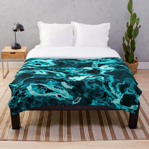 Item preview, Abstract turquoise ocean waves. designed and sold by fishwithout.