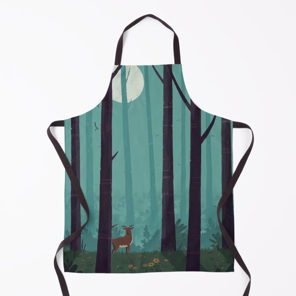 Item preview, deer in the forest at night designed and sold by wi geon.