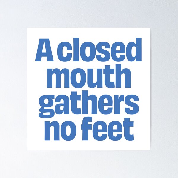 Item preview, A closed mouth gathers no feet. v.5 designed and sold by x1brett.