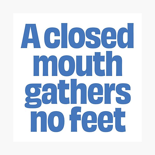 Item preview, A closed mouth gathers no feet. v.5 designed and sold by x1brett.