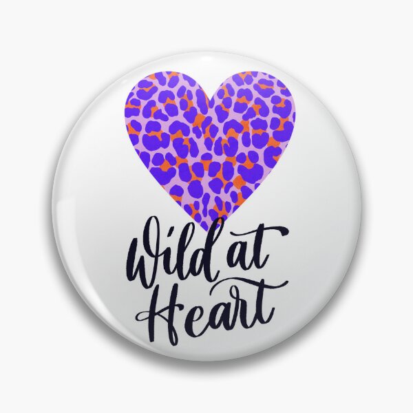 Item preview, Wild at Heart. Leopard print. Statement. Big cat print. Purple and orange designed and sold by Sandra Brezina.
