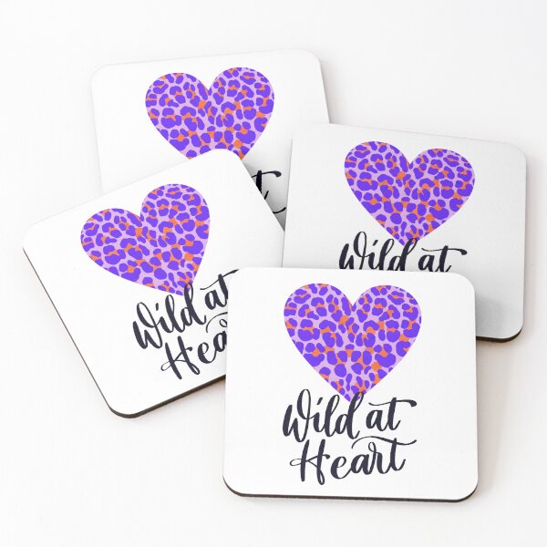 Item preview, Wild at Heart. Leopard print. Statement. Big cat print. Purple and orange designed and sold by Sandra Brezina.