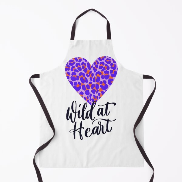 Item preview, Wild at Heart. Leopard print. Statement. Big cat print. Purple and orange designed and sold by Sandra Brezina.