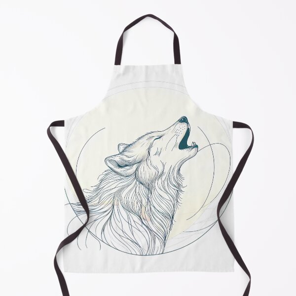 Item preview, Wolf Minimalist Line Art Drawing designed and sold by Retr0Tshirts.
