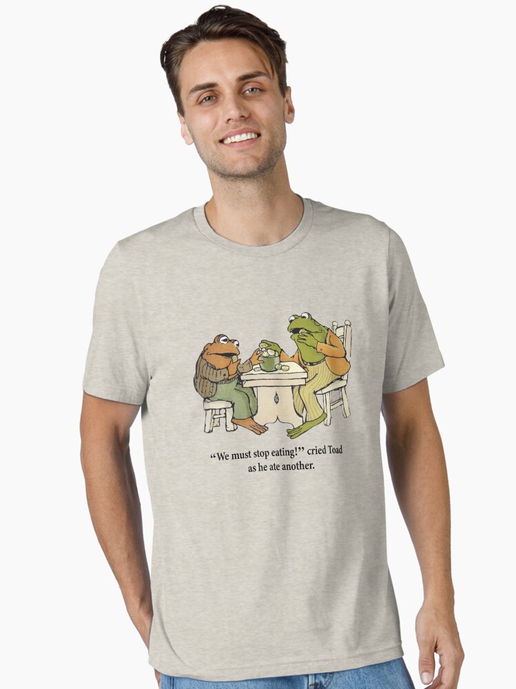 Thumbnail 1 of 7, Essential T-Shirt, Frog and Toad Eating Cookies designed and sold by sketchonic.