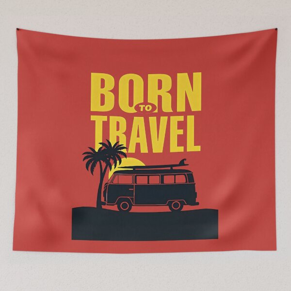 Item preview, Born to Travel designed and sold by GoodOldVintage.