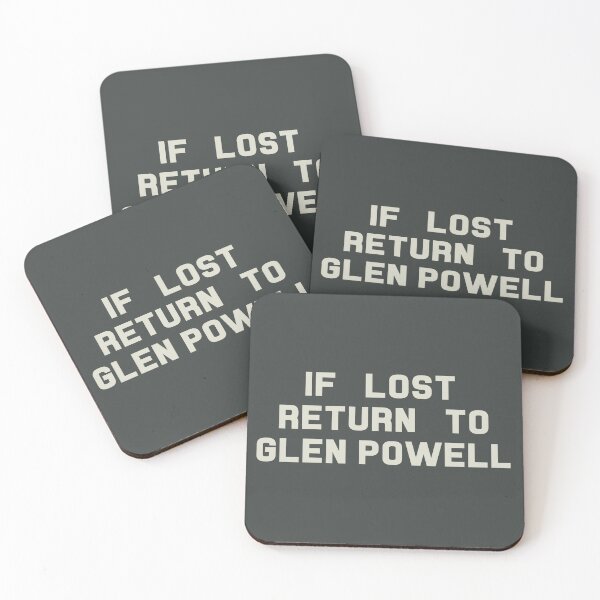 Item preview, If Lost Return to Glen Powell Tee designed and sold by deluluhaze.
