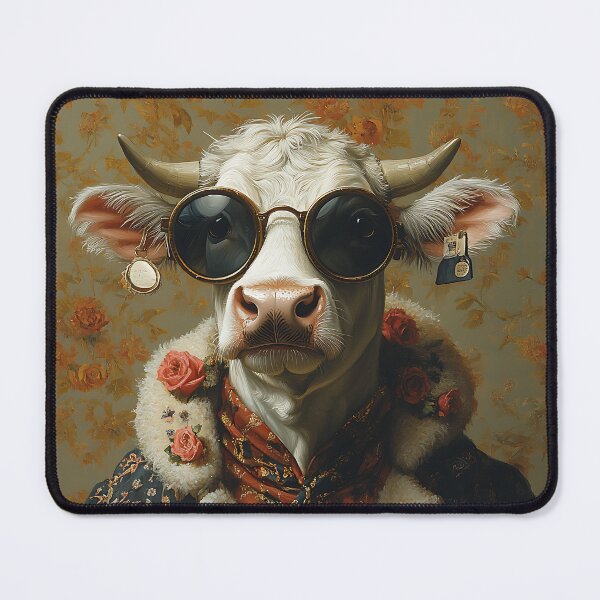 Item preview, 1960's Hippie Cow - Animal Art designed and sold by Chrisjeffries24.